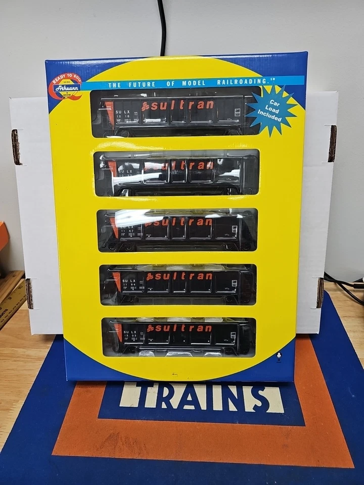 Athearn 94939 Sultran: SULX: 50’ Bathtub Gondola with load: 5 pack - Image 2 of 4