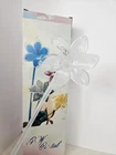 VTG Murano Glass Flower Lily w/Long Stem. Made in Italy. Original Box w/ Sticker