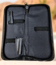 2 Scissor Cases-Holds 3 Scissors each- New