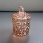 Vintage Indiana Glass Windsor Pink Jam Jelly Jar & Lid – Peach Depression