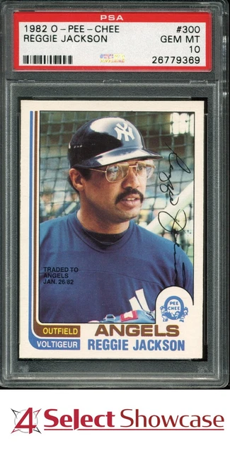 1982 O-PEE-CHEE #300 REGGIE JACKSON YANKEES HOF POP 4 PSA 10