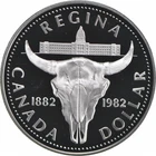 1982 Canada 50% Silver Canadian Silver Dollar - Regina Centennial *8992
