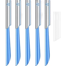 Women Facial Razor for Hair Removal - Dermaplaning Tool Peach Fuzz Trimmer, Fine