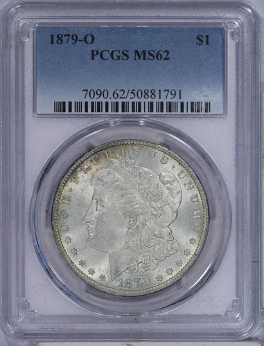 1879-O Morgan Silver Dollar $1 PCGS MS62