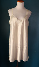 Vintage 90s Secret Treasures Coquette Fairycore Silky Satin Slip Dress Chemise L