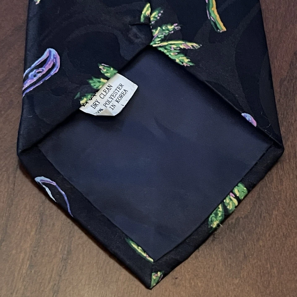 Estampado de canoa palmera vintage Steve Harris hecho a mano poliéster hecho en Corea Foto 2 de 4