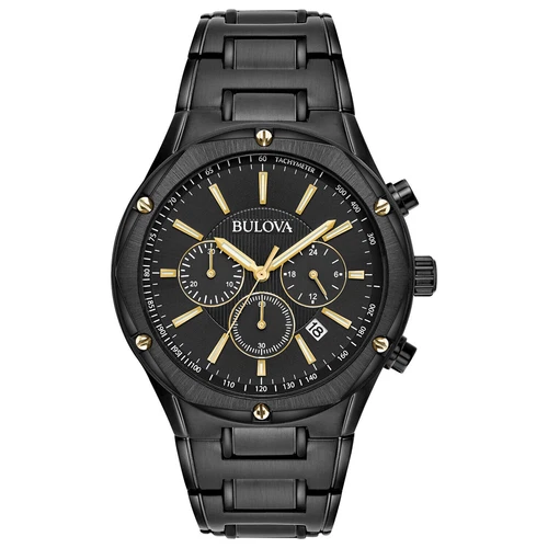 Bulova IP Men's Black Watch - 98B287