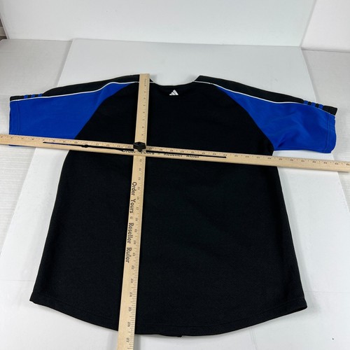 Adidas MLB New York Mets Baseball Button Up Jersey Youth Medium Black & Blue - Picture 8 of 11