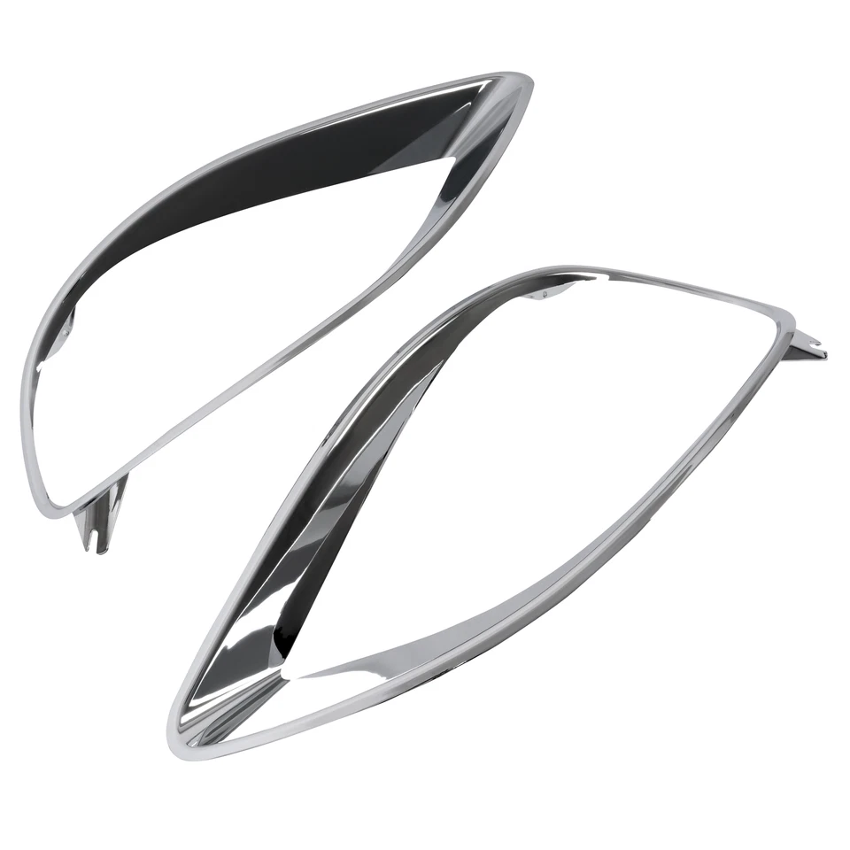 Left & Right Chrome Headlight Bezel Trim For Freightliner Columbia 2001-2017 - Imagem 3 de 4