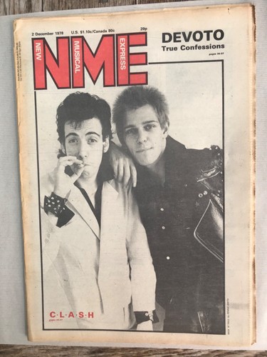 NME 2 December 1978 Clash David Johansen Devoto