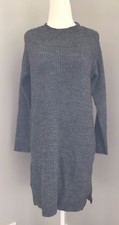 NEW J. CREW OPEN-BACK SWEATER DRESS IN GRAY SZ XXS H2466