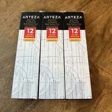 Arteza #2 HB Wood Pencils - Set of 34 - NEW IN BOX - FREE SAME DAY SHIPPING