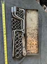 Duro 12 Drive Sockets And Ratchets Used.older Style.mixed Set..sae