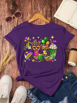 happy-mardi-gras-print-t-shirt-short-sleeve-crew-neck-casual-top-for-summer-spri