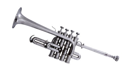 CHRISTMAS SALE NEW SILVER Bb/A FLAT PICCOLO TRUMPET FREE CASE+M/P+FAST SHIP - Picture 2 of 6
