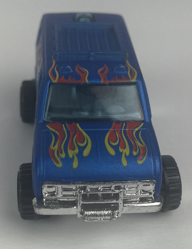 Vintage Hot Wheels 1977 B42 Super Van Blue Flames Malaysia