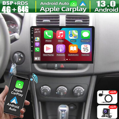 4+64GB Android 13 Carplay Car Stereo Radio GPS Navi For Dodge Avenger 2011-2014