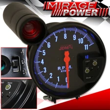 5" Black Face Tachometer 11K RPM Gauge + JDM Red Shift Light For Toyota Lexus