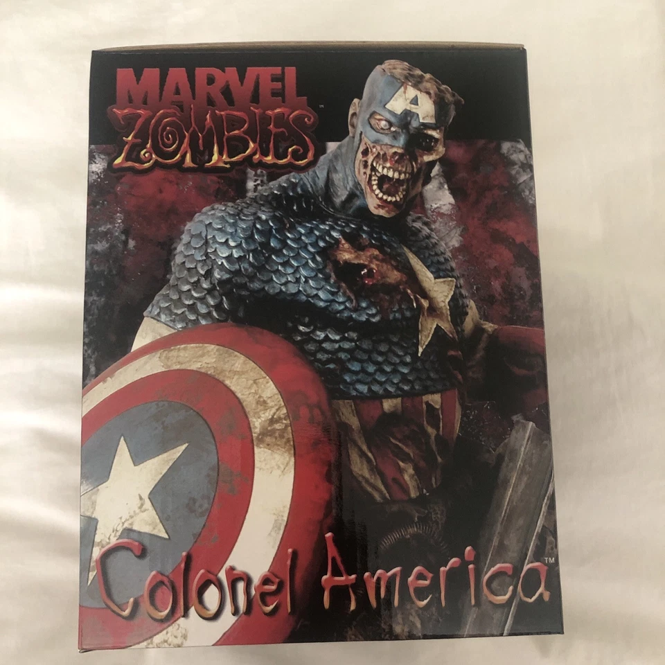 Marvel Zombies SDCC Comic-Con 2007 Colonel Captain America Bust New Sealed - Image 4 of 4
