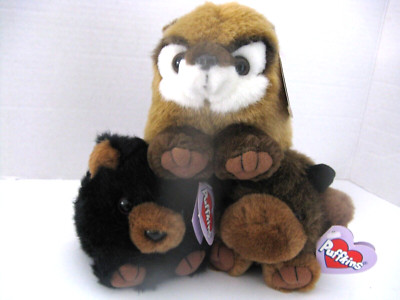 Lot of 3 Puffkins Swibco 4'' Plushes Scooter 1998 & Benny 1997 & Biff 1997 w/Tags