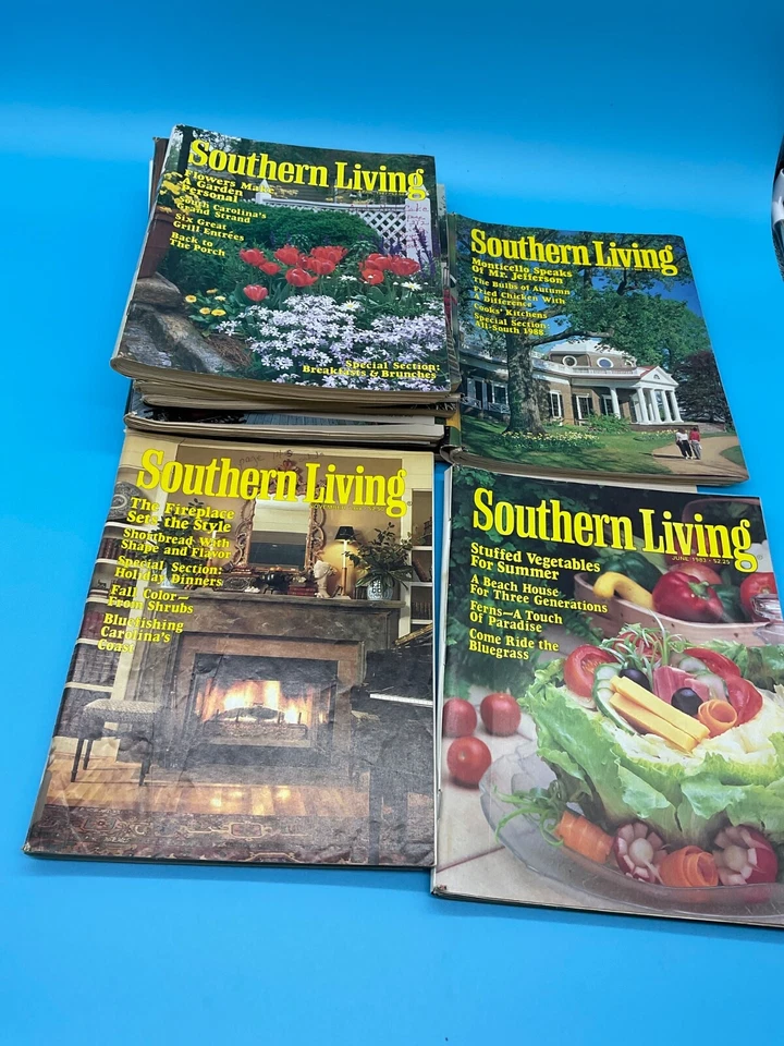 Southern Living Magazine Lot of 11 Issues Various Years Vintage Home & Recipes - Image 2 of 4