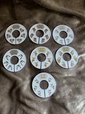 Baby Closet Size Dividers- gray/pink /brown animals colors. Lot of 7