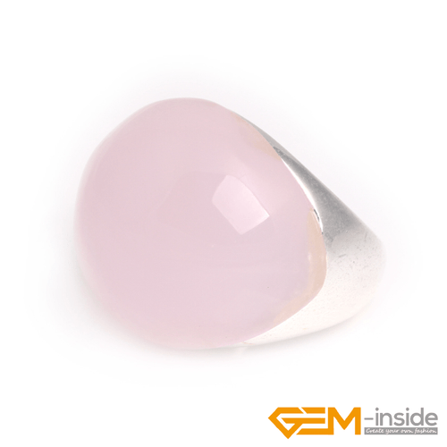 19x25mm Oval Gemstone Beads Tibetan Silver Marcasite Fashion Jewelry Ring #7-#9 - Picture 7 of 45