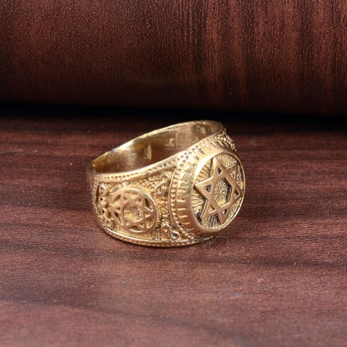 Star of David Ring. Jewish Star Ring. Star Ring Jewelry. Archangels Signet Ring - Picture 4 of 5