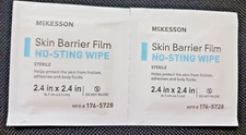 McKesson Ostomy No-Sting Skin Barrier Film Wipes (25)