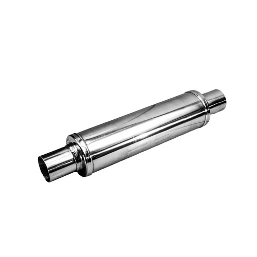 Exhaust Silencer Resonator 3 inch 76mm 4" Round x 14 Profusion 304 Stainless - Picture 7 of 12
