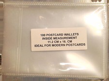Plastic Sleeves , Wallets  MODERN Postcards or Photos 7 x 5 (11..2CM X 16 CM)