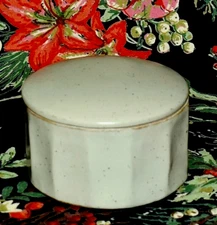 Anthropologie Ventura Specked Sage Green French Stoneware Butter Bell Crock
