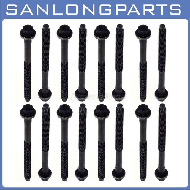 16pcs Cylinder Head Bolts For Ford Ranger Aerostar For Mazda 3.0L OHV