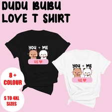 DUDU BUBU Love T-Shirt for Couples You and Me Forever Cartoon Bears Love T Shirt
