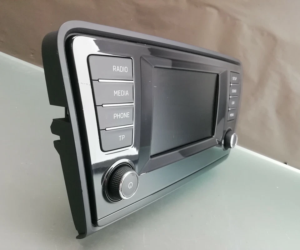 SKODA Octavia 3 5E Radio Telefon Media Bedieneinheit TP MIB2 5E0919605 monitor - Bild 4 von 4