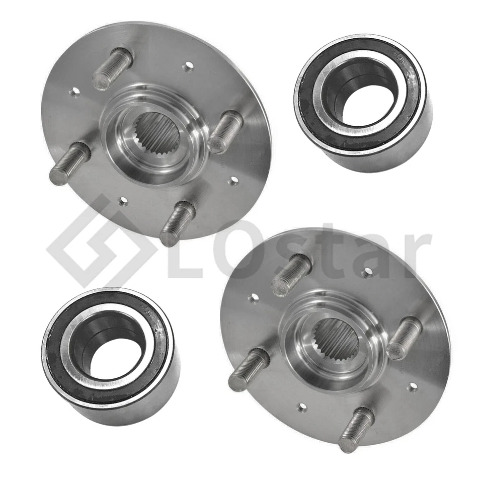 PAIR(2) Front Wheel Hub & Bearing Assembly Fits 2007 - 2008 Honda Fit Foto 3 de 3