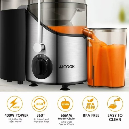 Juicer Extractor Easy Clean, 3 Speeds Control stainless steel BPA - Picture 2 of 5