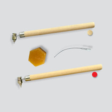 Set of 2 Wax Pen for Easter Egg, Kistka for Pysanka with Syringe Needle Tip:F,H