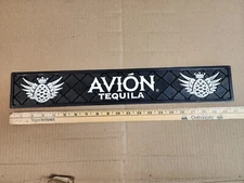 Avion Tequila Rubber BAR MAT 21”x3” Rail Spill Runner Pad ~ new Rubber Whiskey