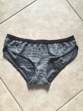 Vintage Victorias Secret Hip Hugger Panties Black Striped Size Small