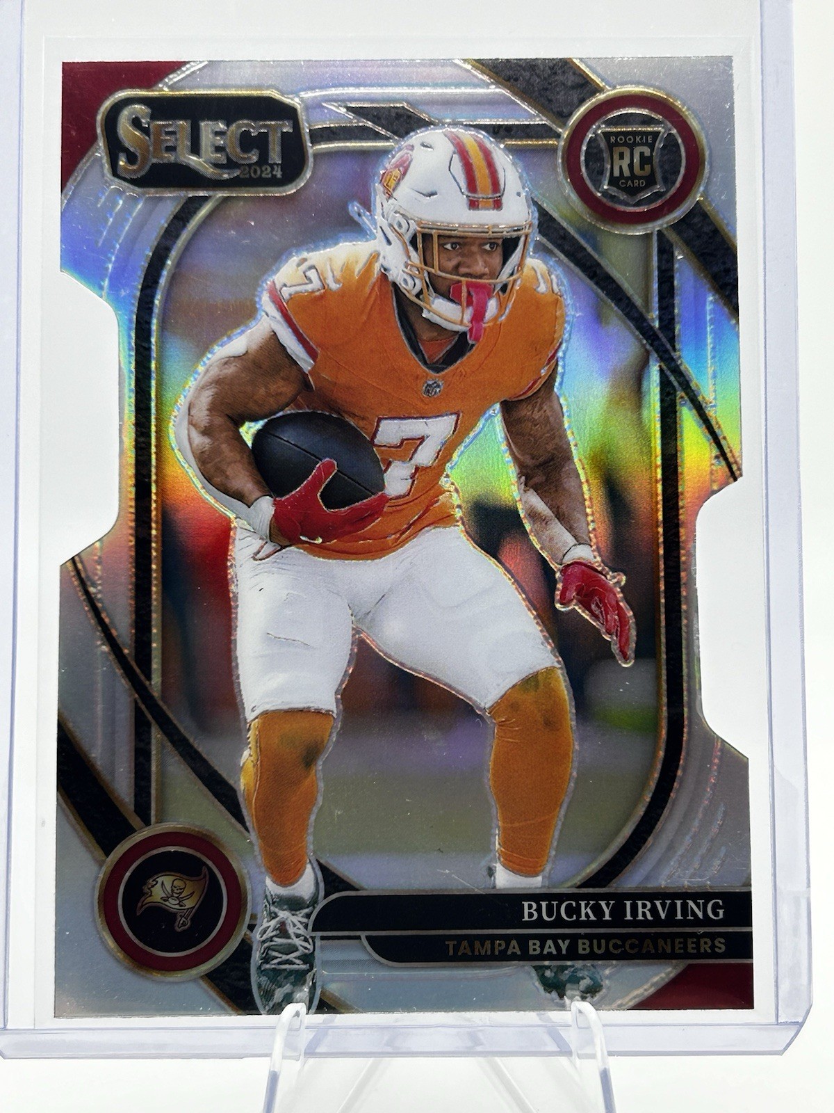 2024 Panini Select- Silver Prizm Die Cut Bucky Irving #239 (RC) Buccaneers