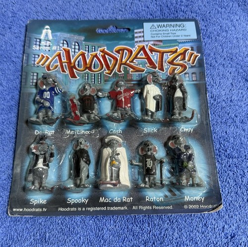 Vintage 2002 Hoodrats 10 pack Figure Set Series 1 Cash Slick Chuy Raton Spooky