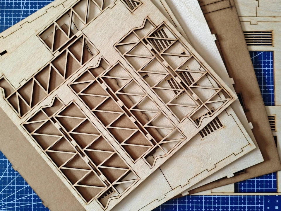 Slotcar Paisaje Edificio Centro Médico Scalextric, Carrera Foto 2 de 4