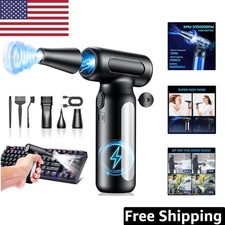 Portable Electric Air Duster - High-Speed 300,000 RPM Cleaner for Home and Car