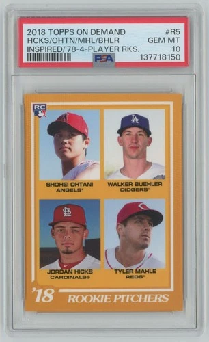 2018 Topps On Demand '78 Rookie Shohei Ohtani PSA 10 Angels #R5 A1