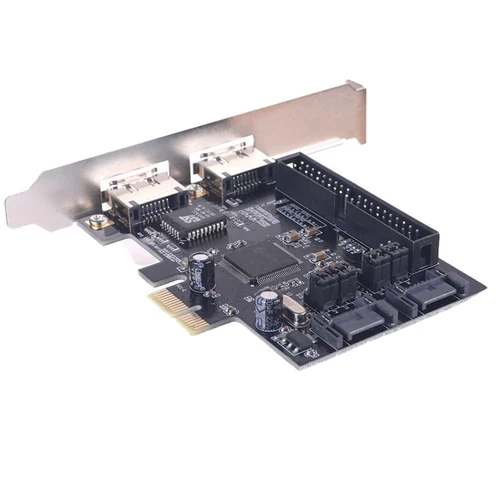 SATA IDE PCI E Adapterkarte PCI E zu SATA 2.0 + IDE ESATA X2 Combo Adapter 2563