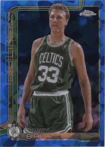 2025-26 Topps Chrome NBA #243 Larry Bird BLUE X-Fractor Refractor
