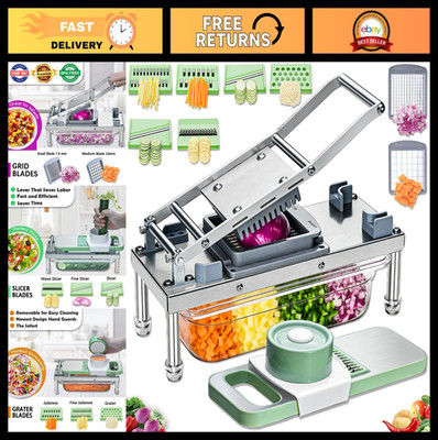 Multi-Functional Vegetable Chopper & Dicer - Onion, Potato, Veggie Cutter with C