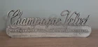 Champagne Velvet Cast Aluminum Vintage Metal Beer Sign Terre Haute Brewing Co