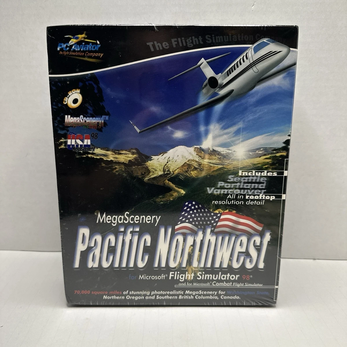 COFFRET PC BIG BOX ADD ON FLIGHT SIMULATOR 98 PC DANGEROUS AIRPORT